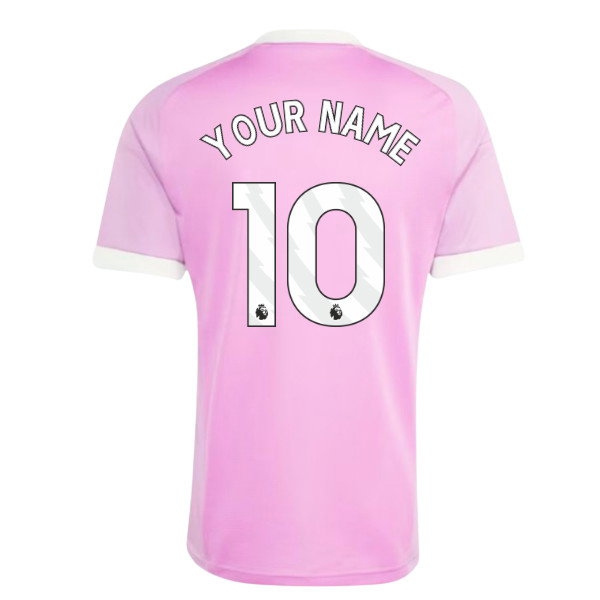 2026/27 Man Utd Shirt Name) Away Goalkeeper Uniform (Pink) (Your